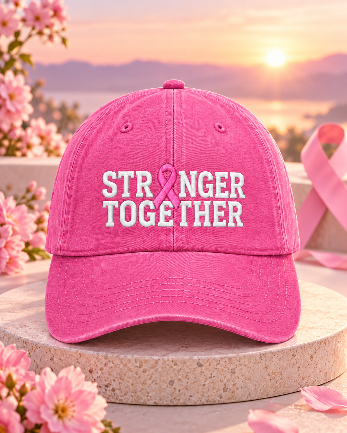 Pink Out Dad Cap