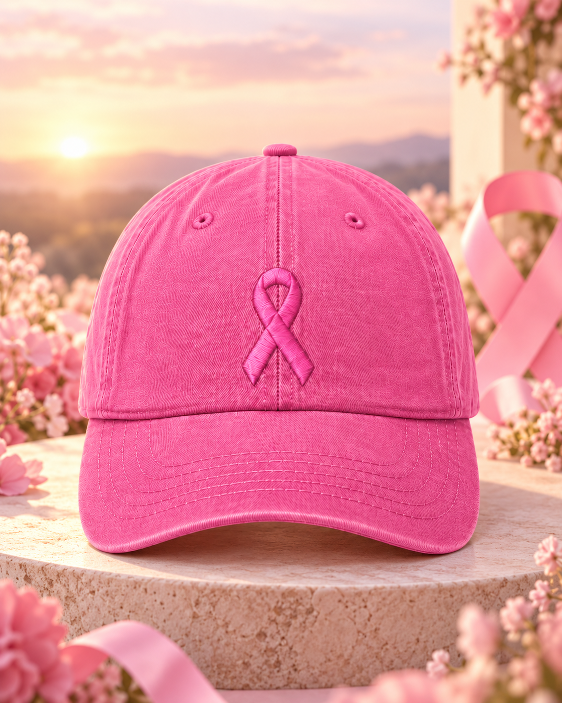 Pink Out Dad Cap